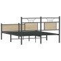 Estructura de cama sin colchón madera roble Sonoma 140x190 cm
