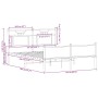 Estructura de cama sin colchón madera roble Sonoma 140x190 cm