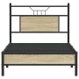Estructura de cama sin colchón madera roble Sonoma 80x200 cm