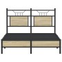 Estructura de cama sin colchón madera roble Sonoma 120x200 cm