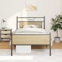 Estructura de cama sin colchón madera roble Sonoma 100x200 cm