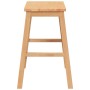 Sillas de bar 2 uds madera maciza caucho