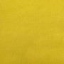 Sofá cama en forma de L terciopelo amarillo 271x140x70 cm