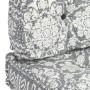 Cojín para sofá de palés tela gris claro patchwork