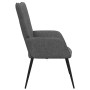 Sillón de relax de tela gris oscuro
