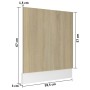Panel para lavavajillas contrachapada color roble 59,5x3x67 cm