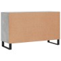 Aparador de madera de ingeniería gris hormigón 100x36x60 cm