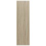 Estantería madera contrachapada blanco y roble 97,5x29,5x100 cm