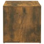 Cajón taburete madera contrachapada roble ahumado 40,5x40x40 cm