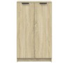 Mueble zapatero madera contrachapada roble Sonoma 59x35x100 cm