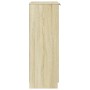 Mueble zapatero madera contrachapada roble Sonoma 59x35x100 cm