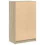 Mueble zapatero madera contrachapada roble Sonoma 59x35x100 cm
