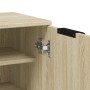 Mueble zapatero madera contrachapada roble Sonoma 59x35x100 cm