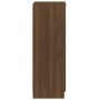 Mueble zapatero madera contrachapada marrón roble 30x35x100 cm