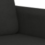 Sofá de 2 plazas de tela negro 140 cm