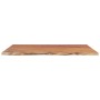 Encimera de baño rectangular madera maciza acacia 110x60x2,5 cm