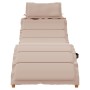 Tumbonas con cojines 2 uds madera maciza de acacia gris taupe
