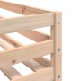 Litera con cortinas madera maciza de pino rosa 90x200 cm