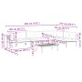 Set de sofás de palets de jardín y cojines 5 pzas madera acacia