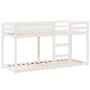Cama litera con techo madera maciza de pino blanco 90x190 cm