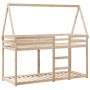 Cama litera sin colchón madera maciza de pino 90x190 cm