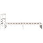 Estructura de cama con cabecero sin colchón blanco 90x200 cm