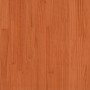 Estructura cama con cabecero madera pino marrón cera 140x190 cm