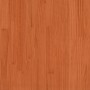 Estructura cama con cabecero madera pino marrón cera 160x200 cm