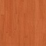 Estructura cama con cabecero madera pino marrón cera 120x190 cm