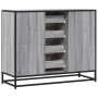 Aparador de madera de ingeniería gris Sonoma 92x35x76 cm