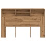 Cabecero armario madera ingeniería roble artisan 160x19x103,5cm