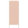 Aparador de acero laminado en frío rosa 135x39x103,5 cm