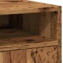 Armario ruedas madera contrachapada envejecida 33x38x60 cm