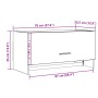 Armario de madera contrachapada envejecida 70x32,5x35 cm