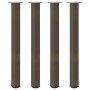 Patas para mesa de centro 4 uds acero acero natural 100-102 cm