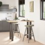 Patas para mesa de centro 4 uds acero acero natural 100-102 cm