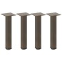 Patas para mesa de centro 4 uds acero acero natural 30-32 cm