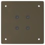 Patas para mesa de centro 4 uds acero acero natural 30 cm