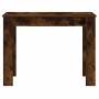 Escritorio de madera contrachapada roble ahumado 100x45x75 cm