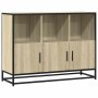 Aparador de madera contrachapada roble sonoma 100x35x76 cm