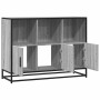 Aparador de madera de ingeniería gris sonoma 100x35x76 cm