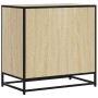 Cajonera de madera contrachapada color roble sonoma 70x41x70 cm