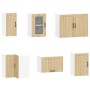 Mueble cocina Lucca roble sonoma 11 pzas madera contrachapada