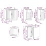 Mueble cocina Lucca roble sonoma 11 pzas madera contrachapada