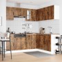 Mueble cocina Lucca roble ahumado 11 pzas madera contrachapada