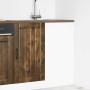 Mueble bajo fregadero Lucca madera contrachapada roble ahumado