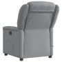 Sillón reclinable de masaje eléctrico tela gris claro
