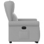 Sillón eléctrico reclinable elevable de tela gris nube