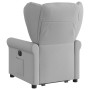 Sillón eléctrico reclinable elevable de tela gris nube