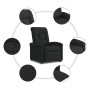 Sillón reclinable elevable tela negro